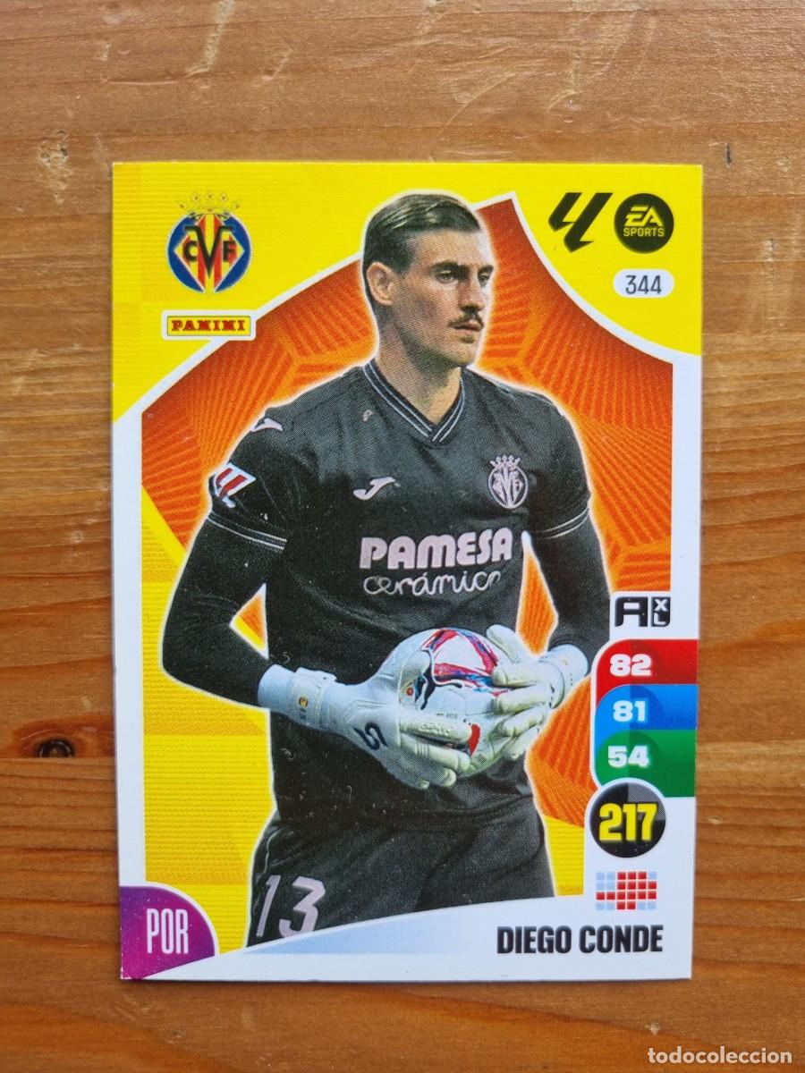 Cromos de f&uacute;tbol: 344 DIEGO CONDE (Villarreal CF). Liga 2024 2025 24 25 Adrenalyn XL (Panini)