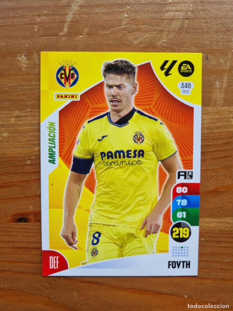 Cromos de f&uacute;tbol: 348 FOYTH (Villarreal CF). Liga 2024 2025 24 25 Adrenalyn XL (Panini)