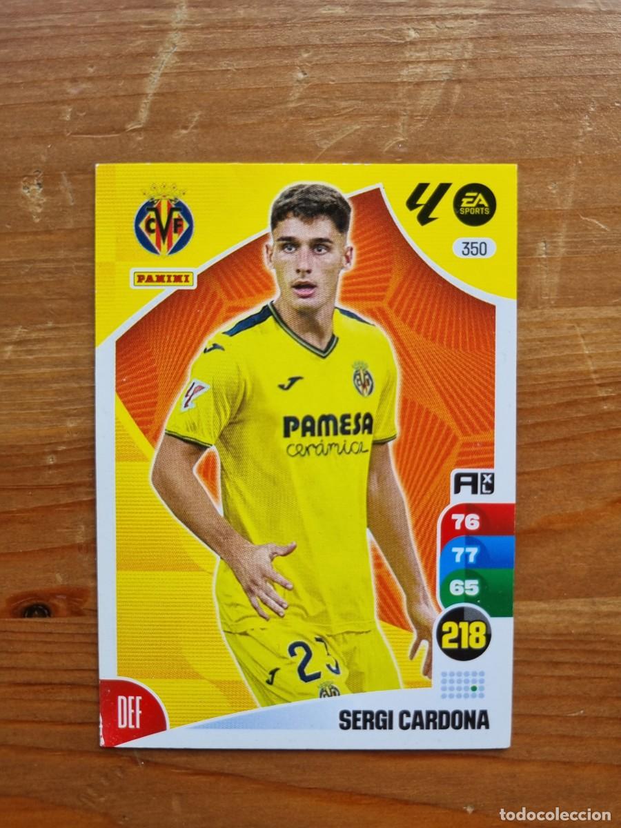 Cromos de f&uacute;tbol: 350 SERGI CARDONA (Villarreal CF). Liga 2024 2025 24 25 Adrenalyn XL (Panini)