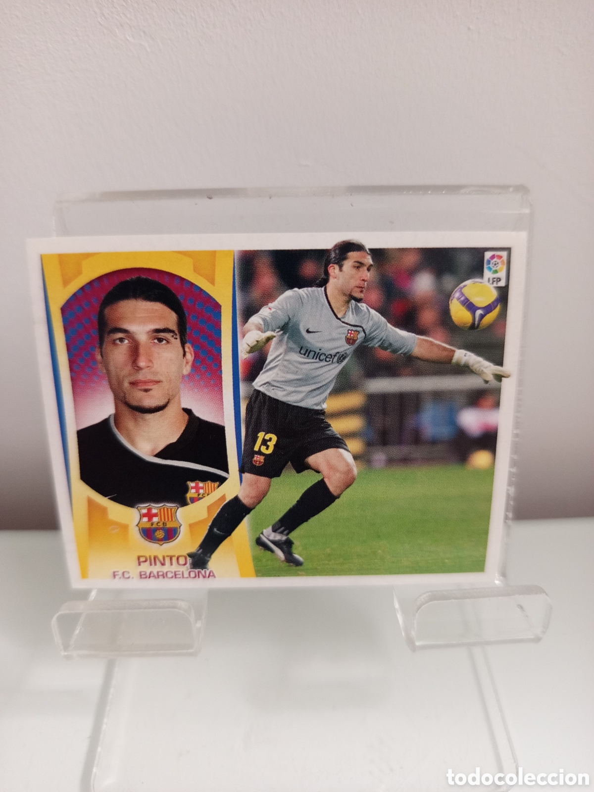 Cromos de f&uacute;tbol: ❇️ CROMO ⚽ PINTO BARCELONA LIGA LFP 09 10 2009 2010 ESTE SIN PEGAR PANINI ❇️
