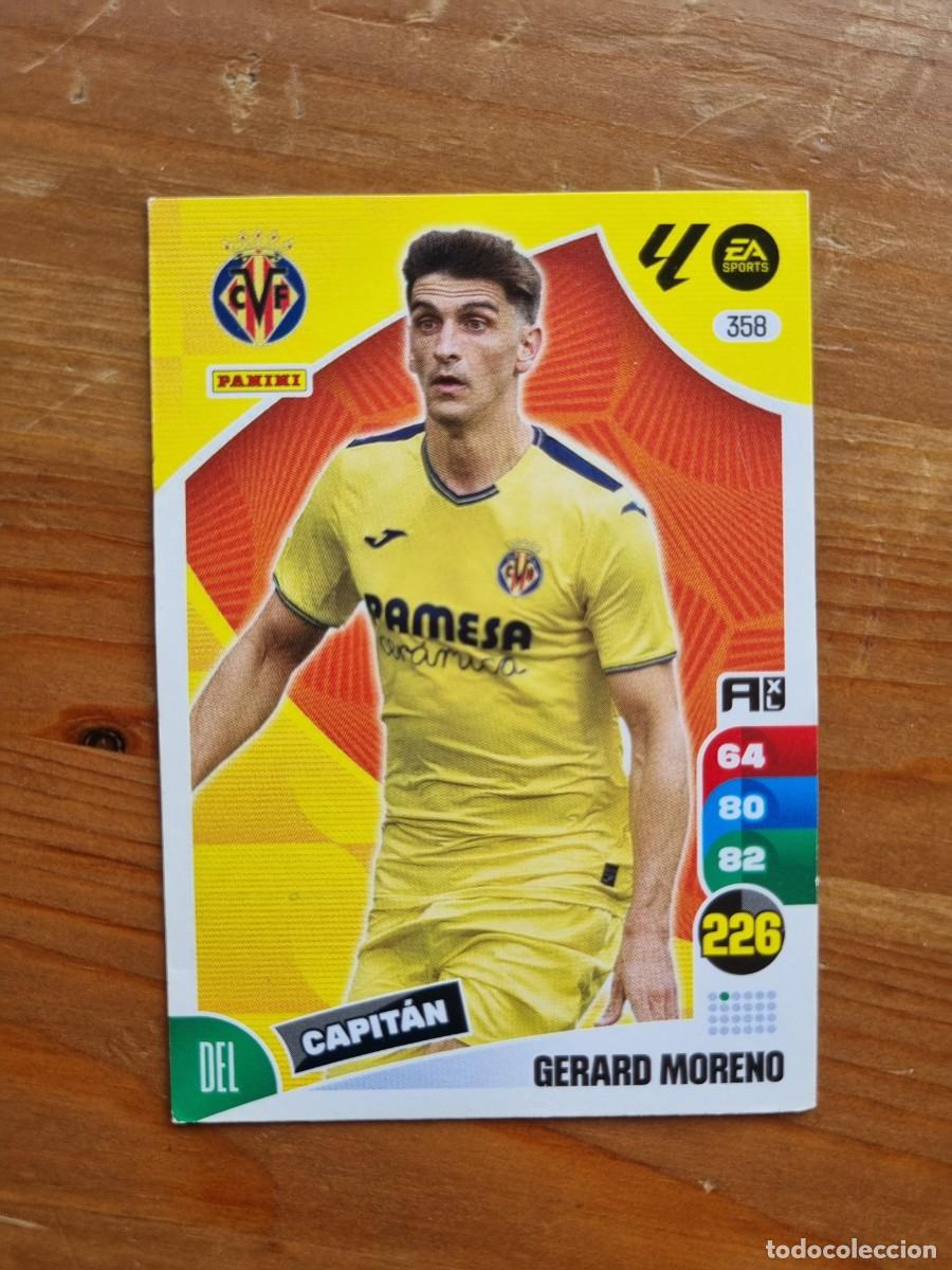 Cromos de f&uacute;tbol: 358 GERARD MORENO (Villarreal CF) CAPIT&Aacute;N. Liga 2024 2025 24 25 Adrenalyn XL (Panini)