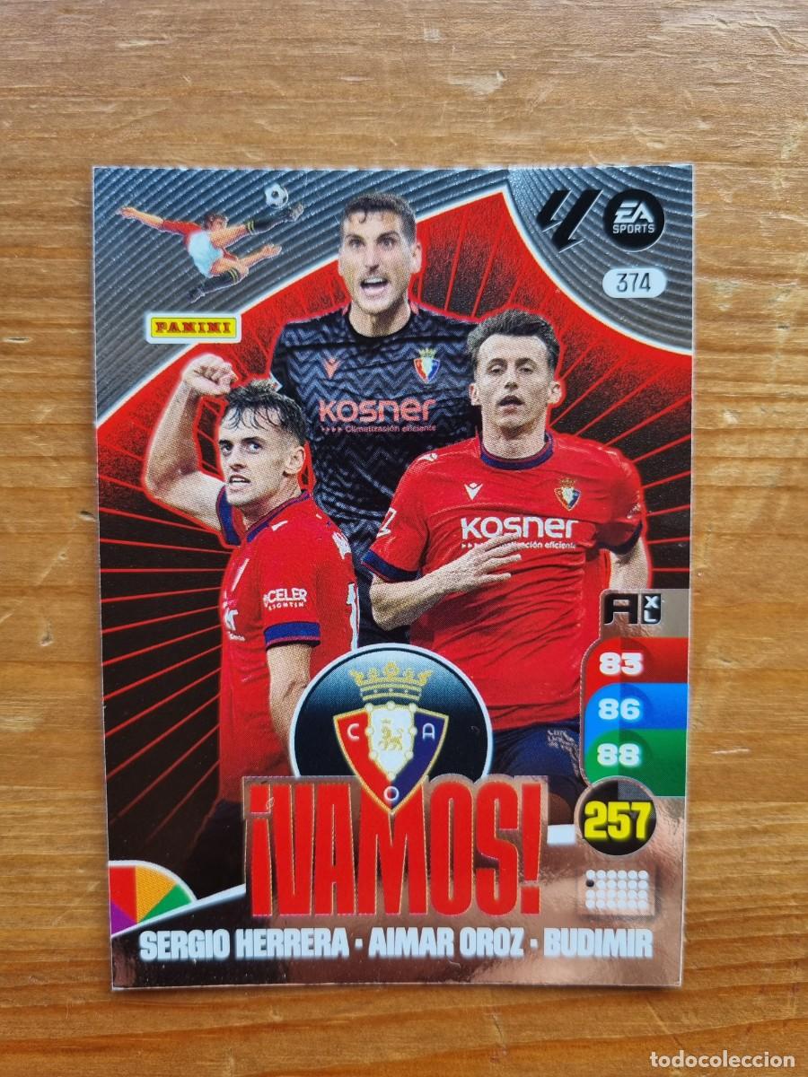 Cromos de f&uacute;tbol: 374 &iexcl;VAMOS! (CA Osasuna). Liga 2024 2025 24 25 Adrenalyn XL (Panini)