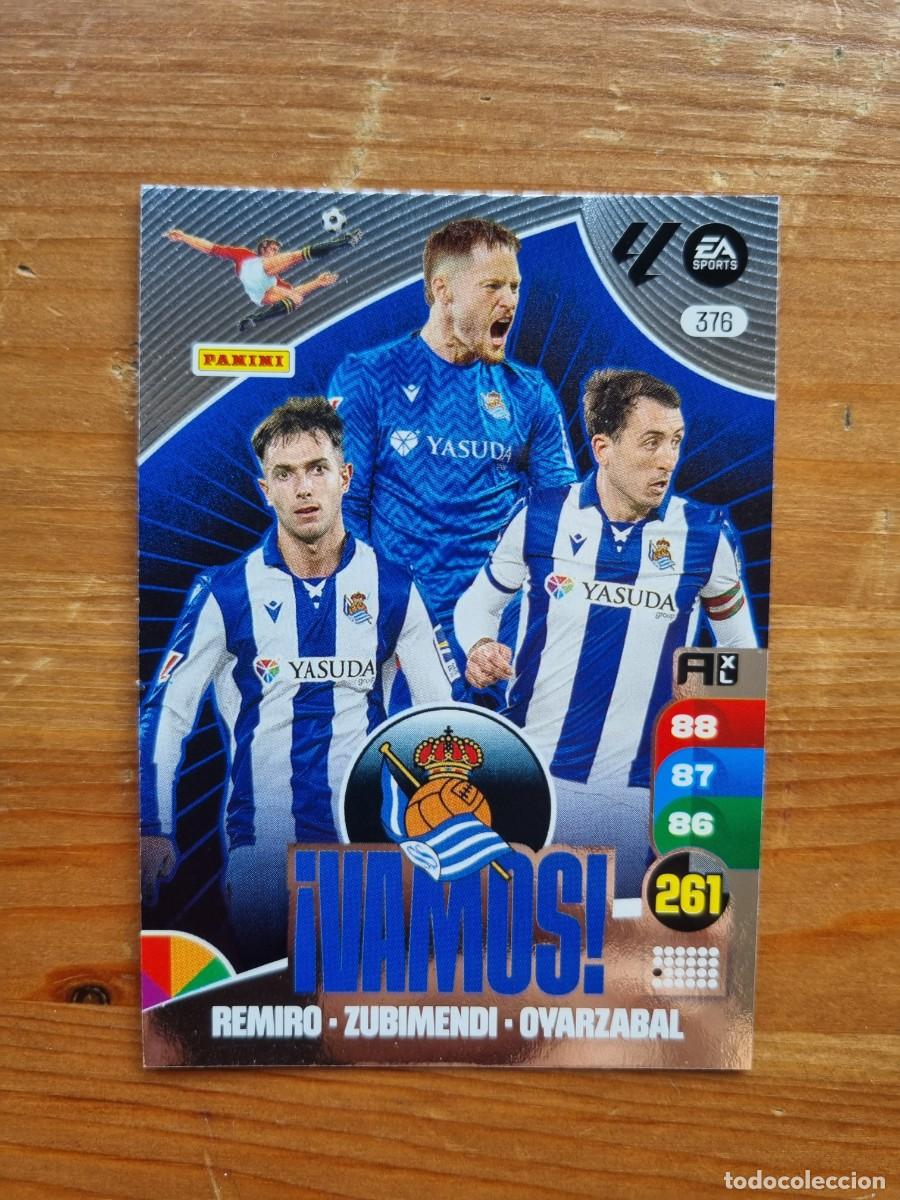 Cromos de f&uacute;tbol: 376 &iexcl;VAMOS! (Real Sociedad). Liga 2024 2025 24 25 Adrenalyn XL (Panini)