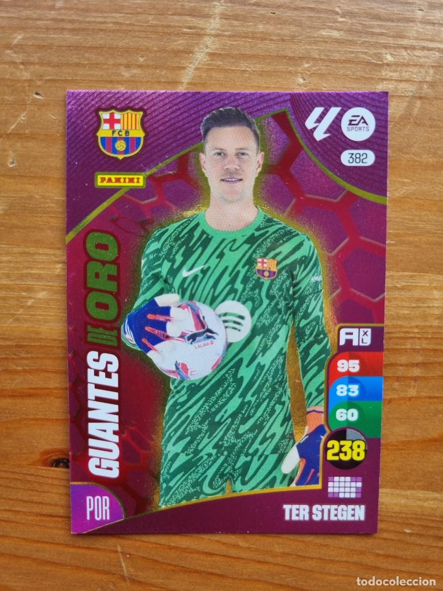 Cromos de f&uacute;tbol: 382 TER STEGEN (FC Barcelona) GUANTES DE ORO. Liga 2024 2025 24 25 Adrenalyn XL (Panini)