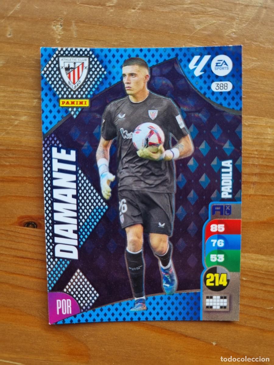 Cromos de f&uacute;tbol: 388 PADILLA (Athletic Club de Bilbao) DIAMANTE. Liga 2024 2025 24 25 Adrenalyn XL (Panini)