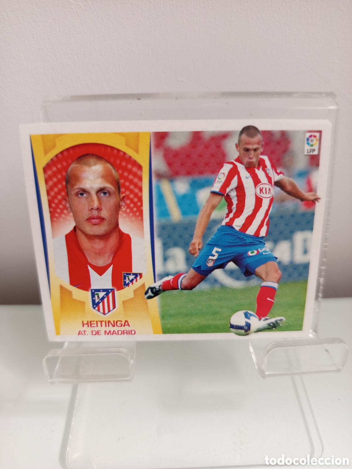 Fu&szlig;ball-Sticker: ❇️ CROMO ⚽ HEITINGA ATL&Eacute;TICO DE MADRID LIGA LFP 09 10 2009 2010 ESTE SIN PEGAR PANINI ❇️
