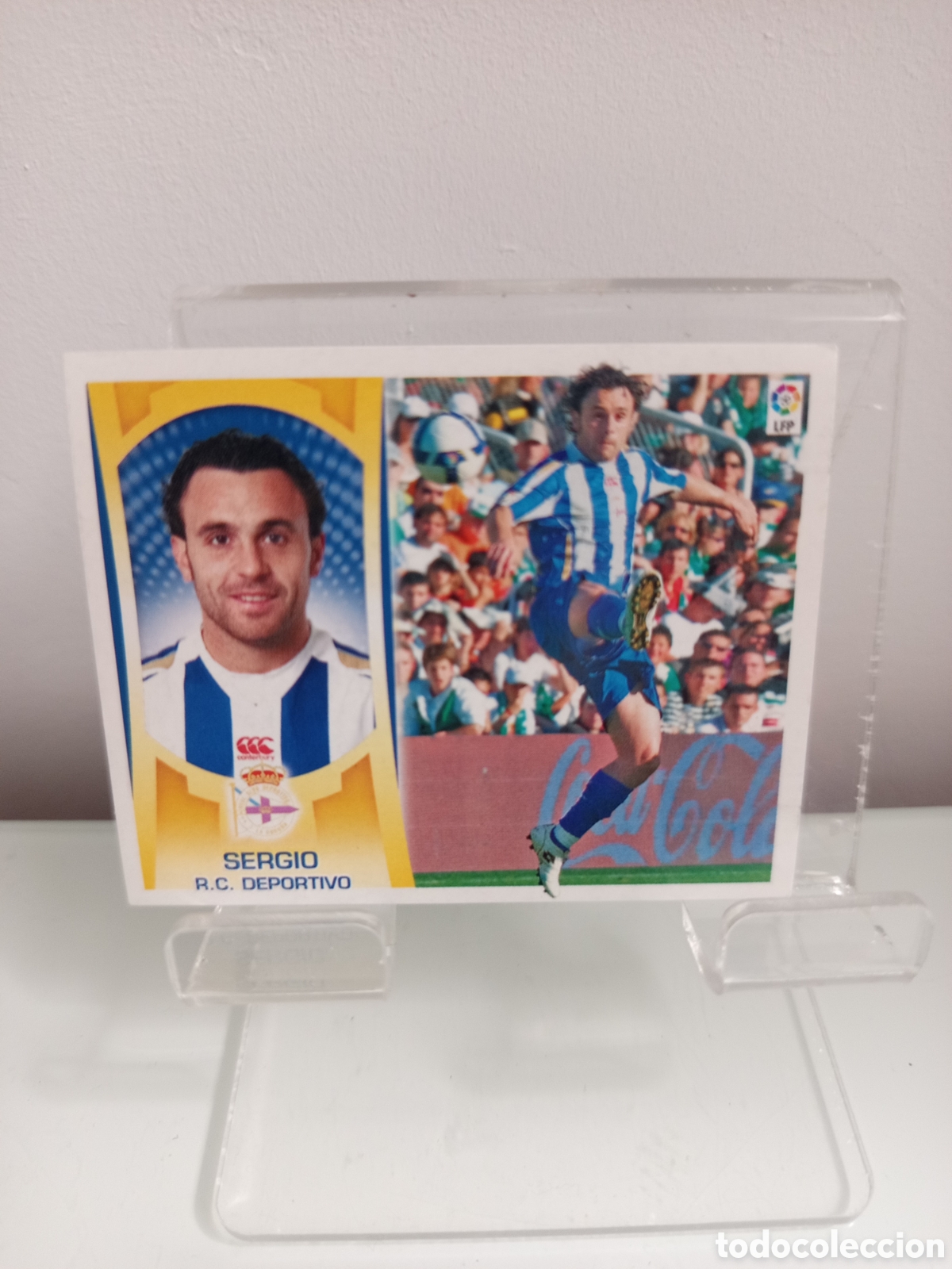 Fu&szlig;ball-Sticker: ❇️ CROMO ⚽ SERGIO DEPORTIVO DE LA CORU&Ntilde;A LIGA LFP 09 10 2009 2010 ESTE SIN PEGAR PANINI ❇️