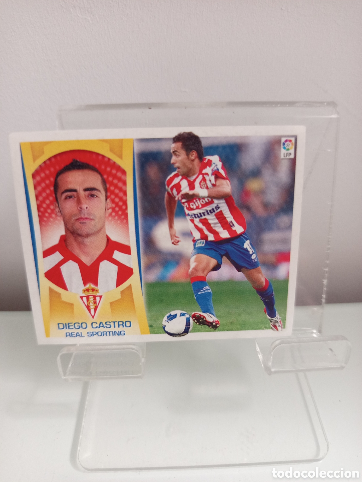 Cromos de f&uacute;tbol: ❇️ CROMO ⚽ DIEGO CASTRO SPORTING DE GIJ&Oacute;N LIGA LFP 09 10 2009 2010 ESTE SIN PEGAR PANINI ❇️