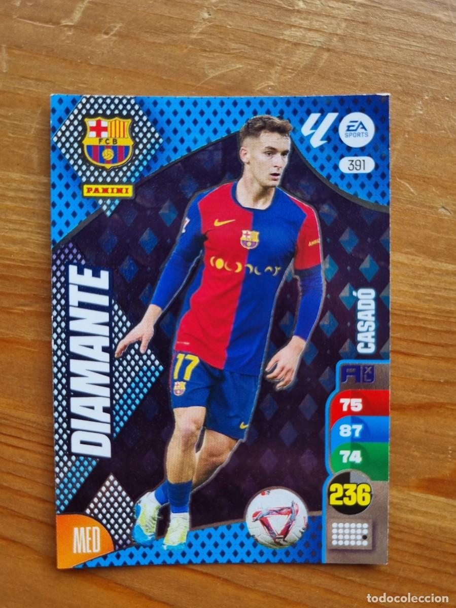 Cromos de f&uacute;tbol: 391 CASAD&Oacute; (FC Barcelona) DIAMANTE. Liga 2024 2025 24 25 Adrenalyn XL (Panini)