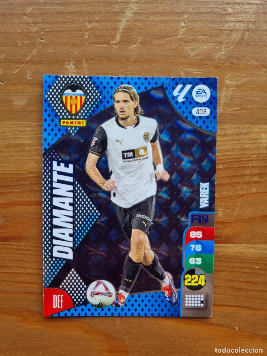 Cromos de f&uacute;tbol: 403 YAREK (Valencia CF) DIAMANTE. Liga 2024 2025 24 25 Adrenalyn XL (Panini)
