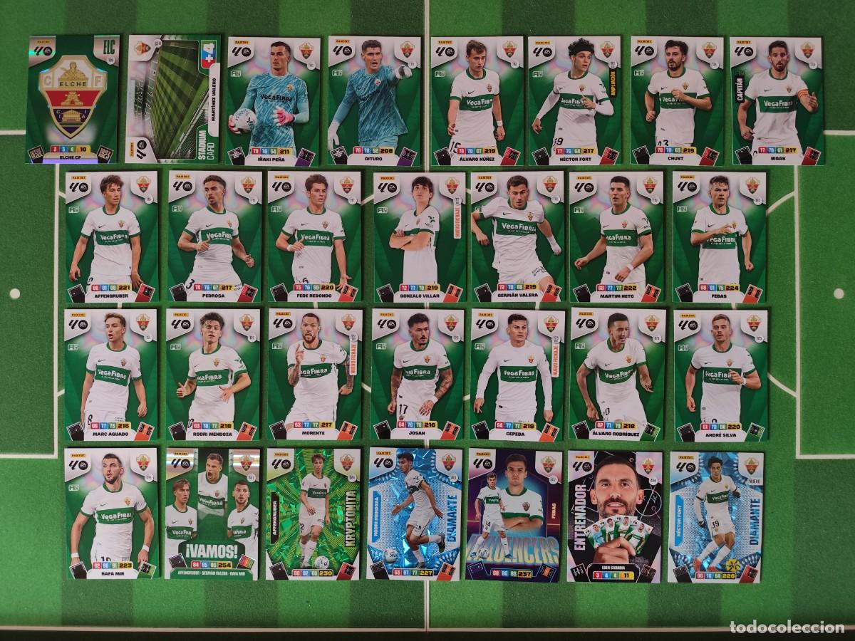 Cromos de f&uacute;tbol: Equipo Elche (Vamos, Influencers, Nuevo diamante, kryptonita) Adrenalyn XL 2025/26 25/26