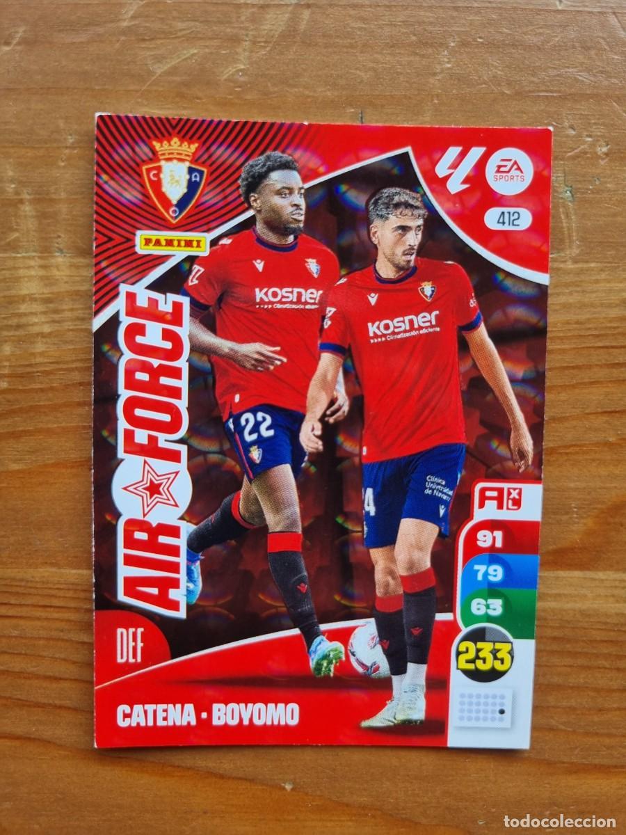 Cromos de f&uacute;tbol: 412 AIR FORCE (CA Osasuna). Liga 2024 2025 24 25 Adrenalyn XL (Panini)