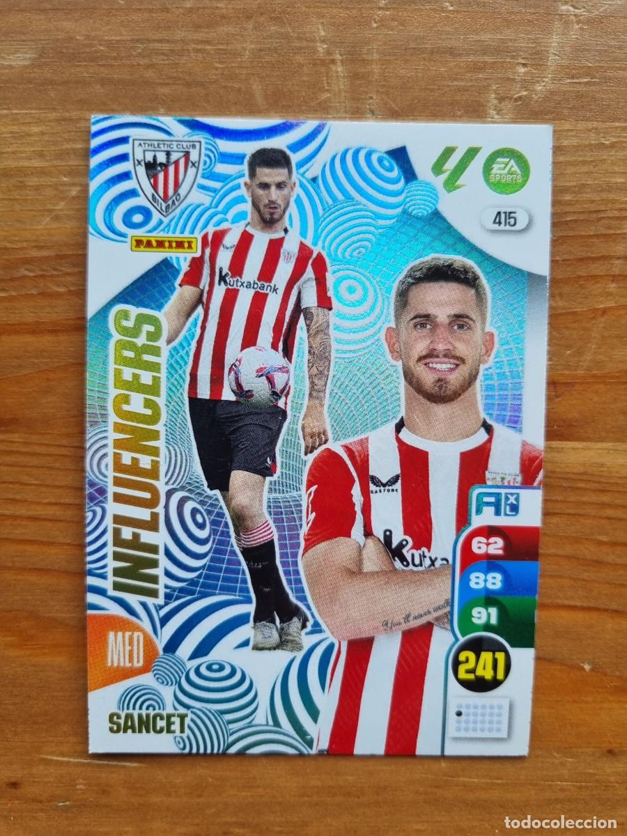 Cromos de f&uacute;tbol: 415 SANCET (Athletic Club de Bilbao) INFLUENCERS. Liga 2024 2025 24 25 Adrenalyn XL (Panini)