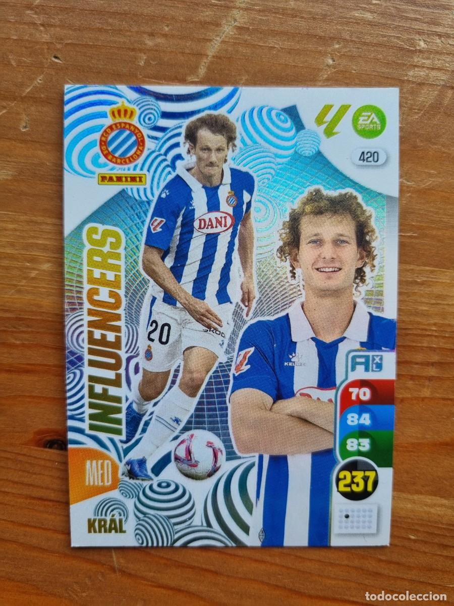 Cromos de f&uacute;tbol: 420 KRAL (RCD Espanyol) INFLUENCERS. Liga 2024 2025 24 25 Adrenalyn XL (Panini)