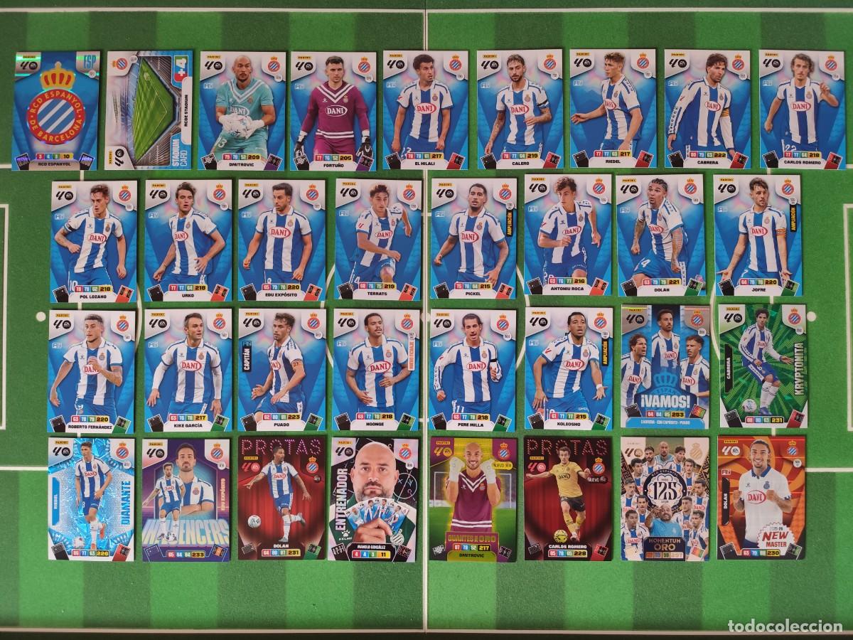 Cromos de f&uacute;tbol: Equipo Espanyol (Vamos, Influencers, Momentum Oro, kryptonita) Adrenalyn XL 2025/26 25/26