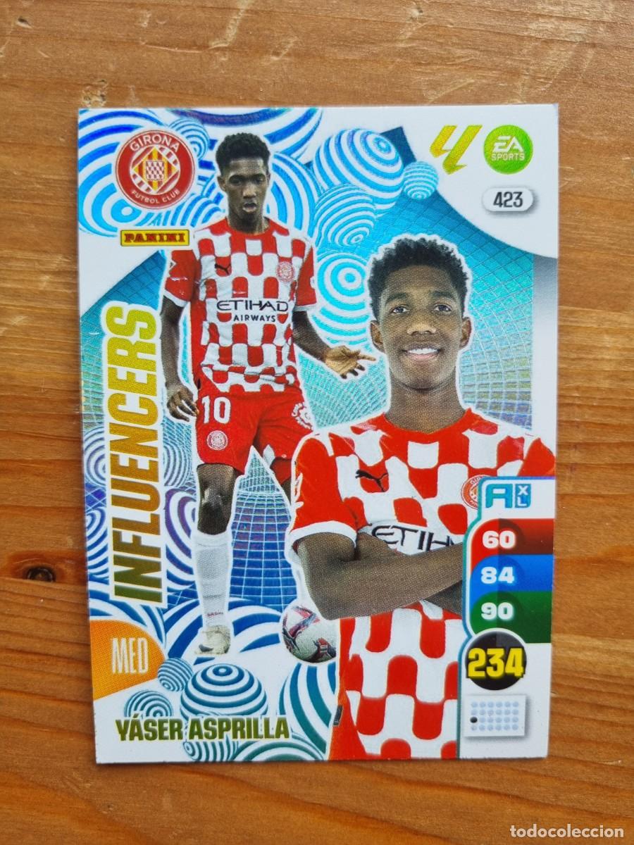 Cromos de f&uacute;tbol: 423 Y&Aacute;SER ASPRILLA (Girona FC) INFLUENCERS. Liga 2024 2025 24 25 Adrenalyn XL (Panini)