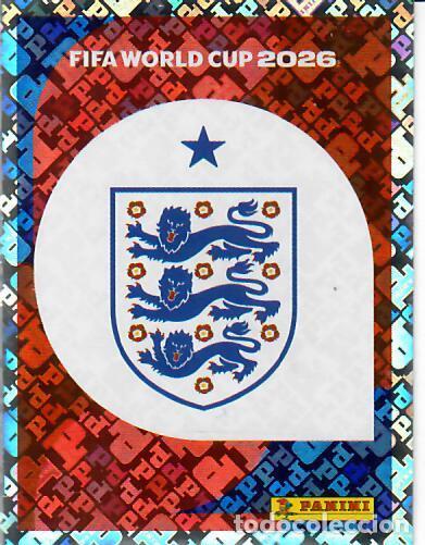 Cromos de f&uacute;tbol: CROMO PANINI MUNDIAL WORLD CUP 2026 - ENG1 ENG 1 - ESCUDO - INGLATERRA