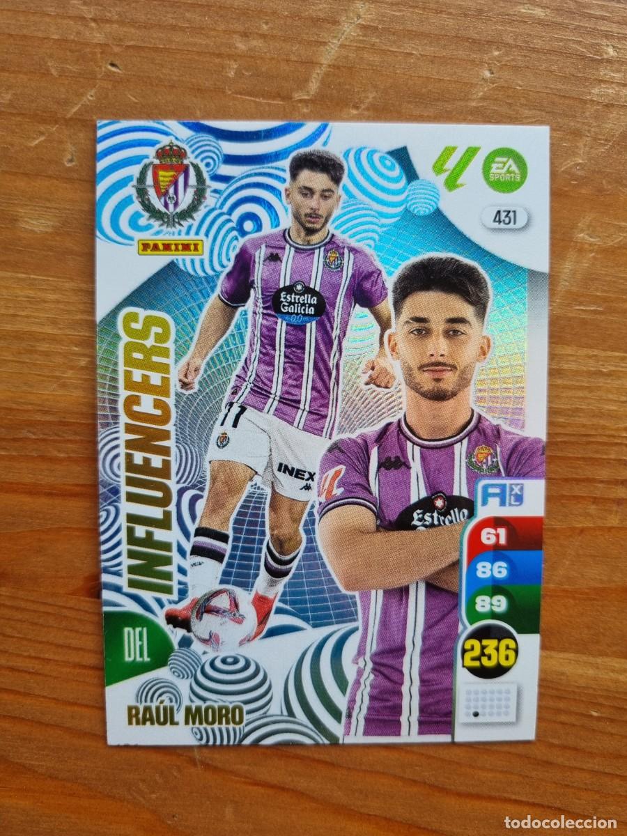 Cromos de f&uacute;tbol: 431 RA&Uacute;L MORO (Real Valladolid) INFLUENCERS. Liga 2024 2025 24 25 Adrenalyn XL (Panini)