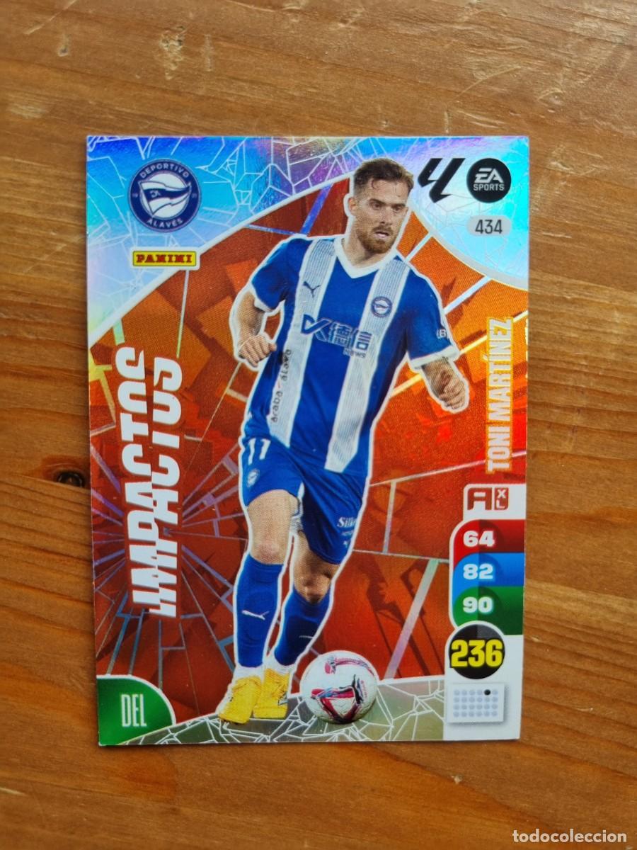Cromos de Futebol: 434 TONI MART&Iacute;NEZ (Deportivo Alav&eacute;s) IMPACTOS. Liga 2024 2025 24 25 Adrenalyn XL (Panini)