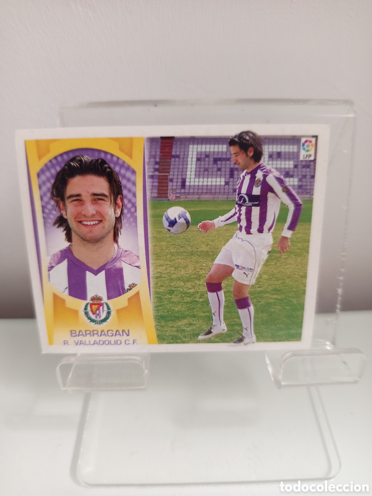 Cromos de f&uacute;tbol: ❇️ CROMO ⚽ BARRAGAN VALLADOLID LIGA LFP 09 10 2009 2010 ESTE SIN PEGAR PANINI ❇️