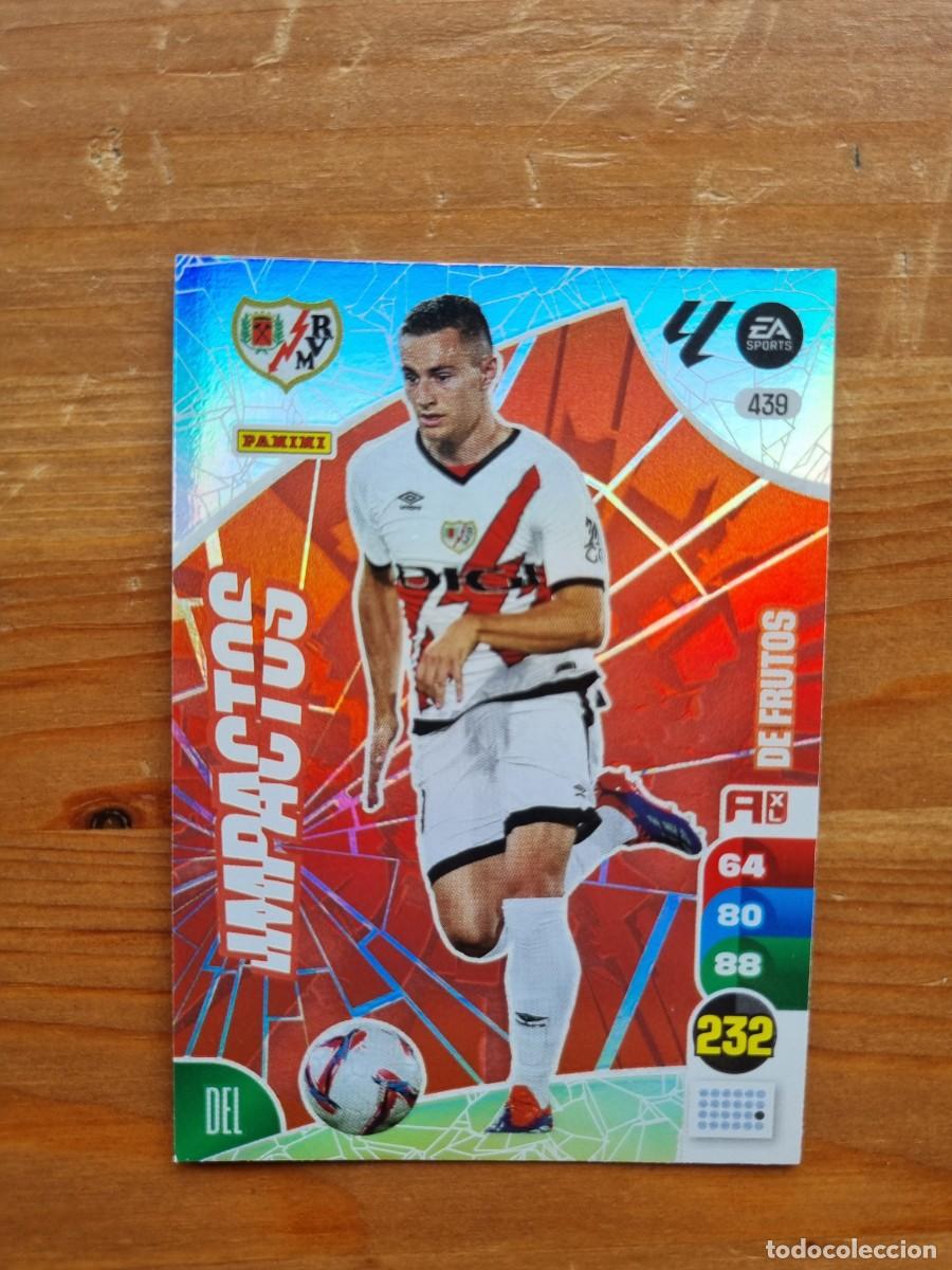 Cromos de f&uacute;tbol: 439 DE FRUTOS (Rayo Vallecano) IMPACTOS. Liga 2024 2025 24 25 Adrenalyn XL (Panini)