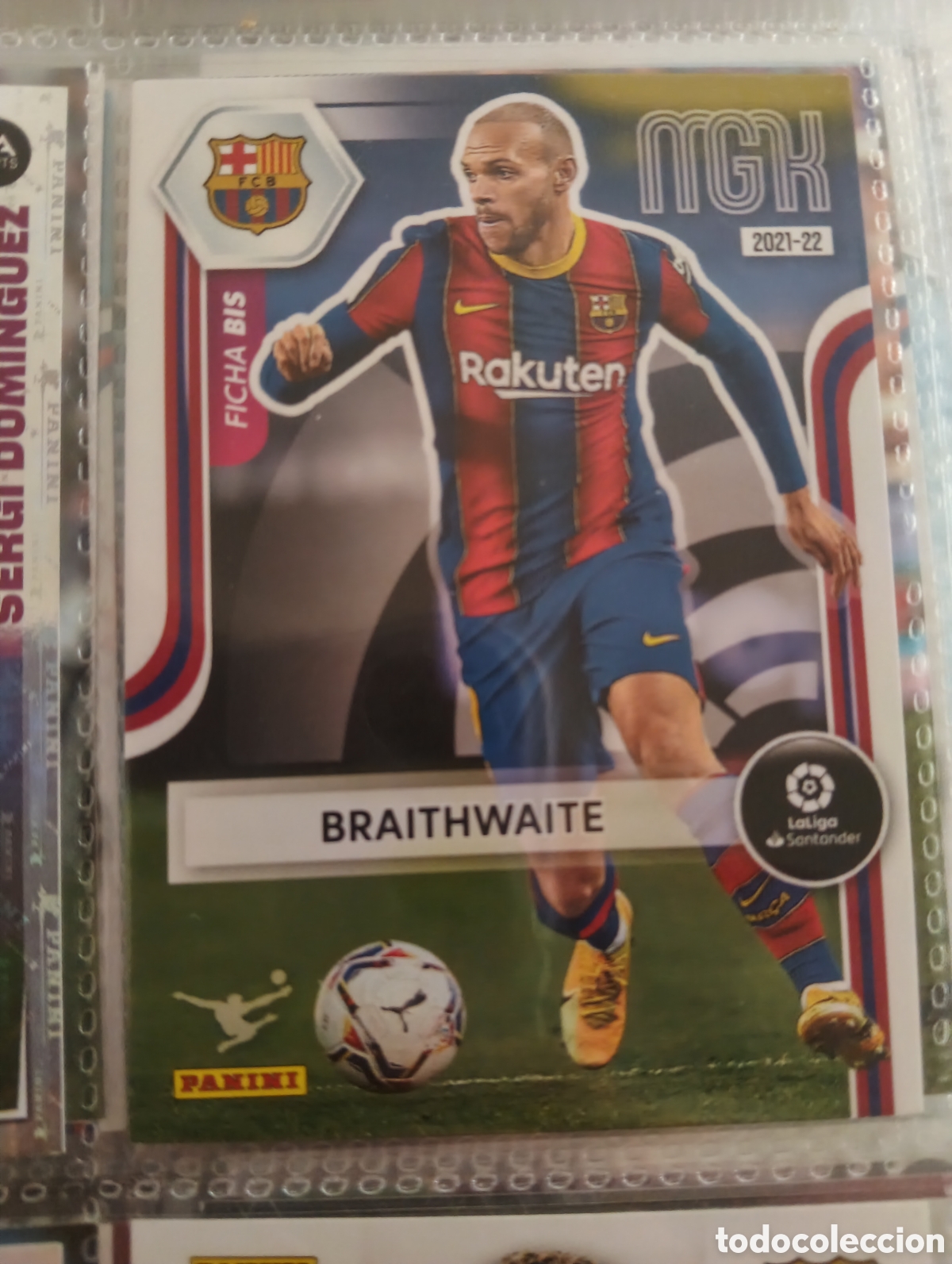 Cromos de f&uacute;tbol: 72 BRAITHWAITE BARCELONA BIS PANINI MEGACRACKS 2021 2022 FUTBOL 21 21 - (MD05/06-1) PG225