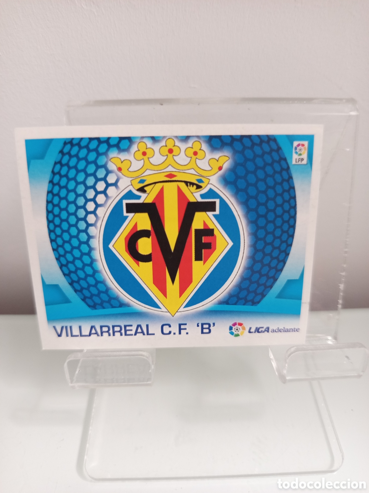 Cromos de f&uacute;tbol: ❇️ CROMO ⚽ ESCUDO VILLARREAL B ADELANTE LIGA LFP 09 10 2009 2010 ESTE SIN PEGAR PANINI ❇️