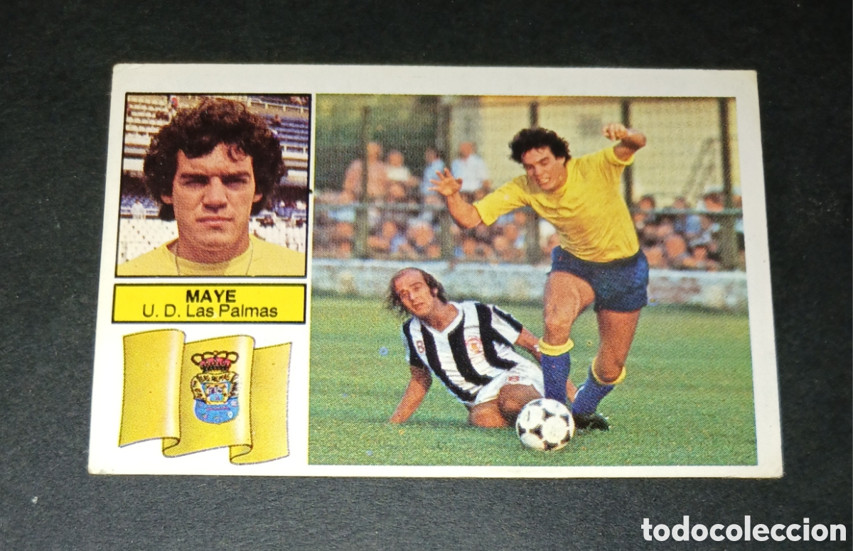Cromos de f&uacute;tbol: Cromo Maye Baja UD Las Palmas Liga 82/83 1982 1983 Ediciones Este Sin Pegar