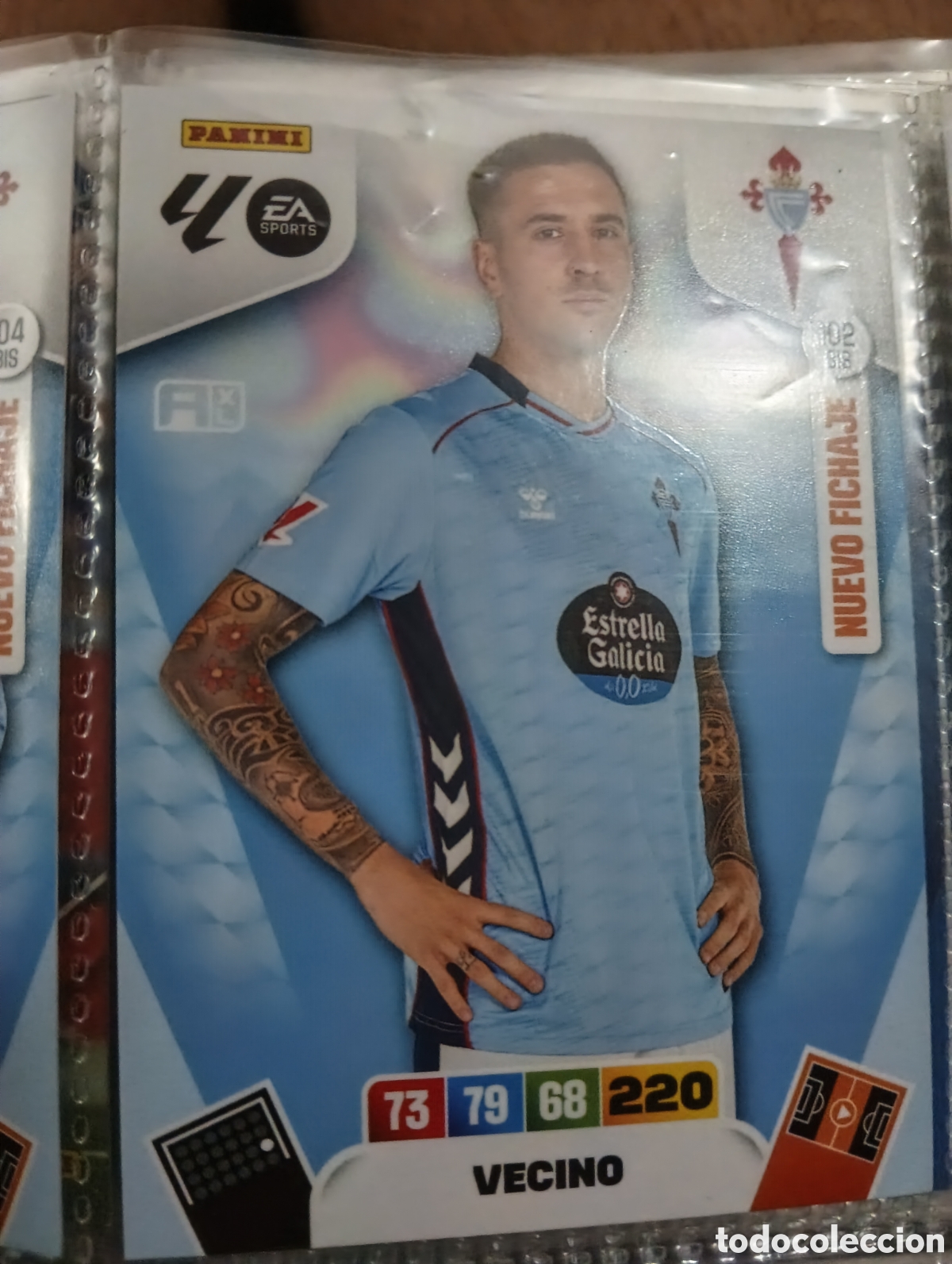 Cromos de f&uacute;tbol: 102 BIS Mat&iacute;as Vecino, RC Celta de Vigo, Nuevo Fichaje, Panini Adrenalyn XL Liga 2025 2026 25 26
