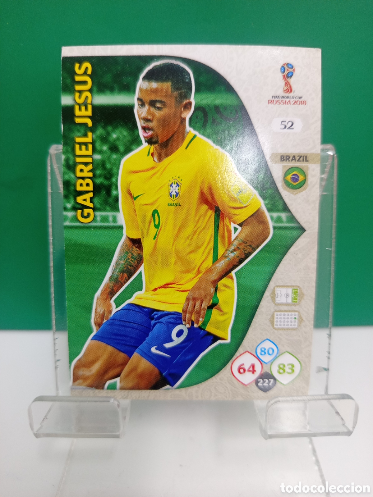 Fu&szlig;ball-Sticker: ❇️ CROMO ⚽ CARD GABRIEL JES&Uacute;S BRASIL 52 MUNDIAL FIFA WORLD CUP RUSIA 2018 ADRENALYN XL PANINI ❇️