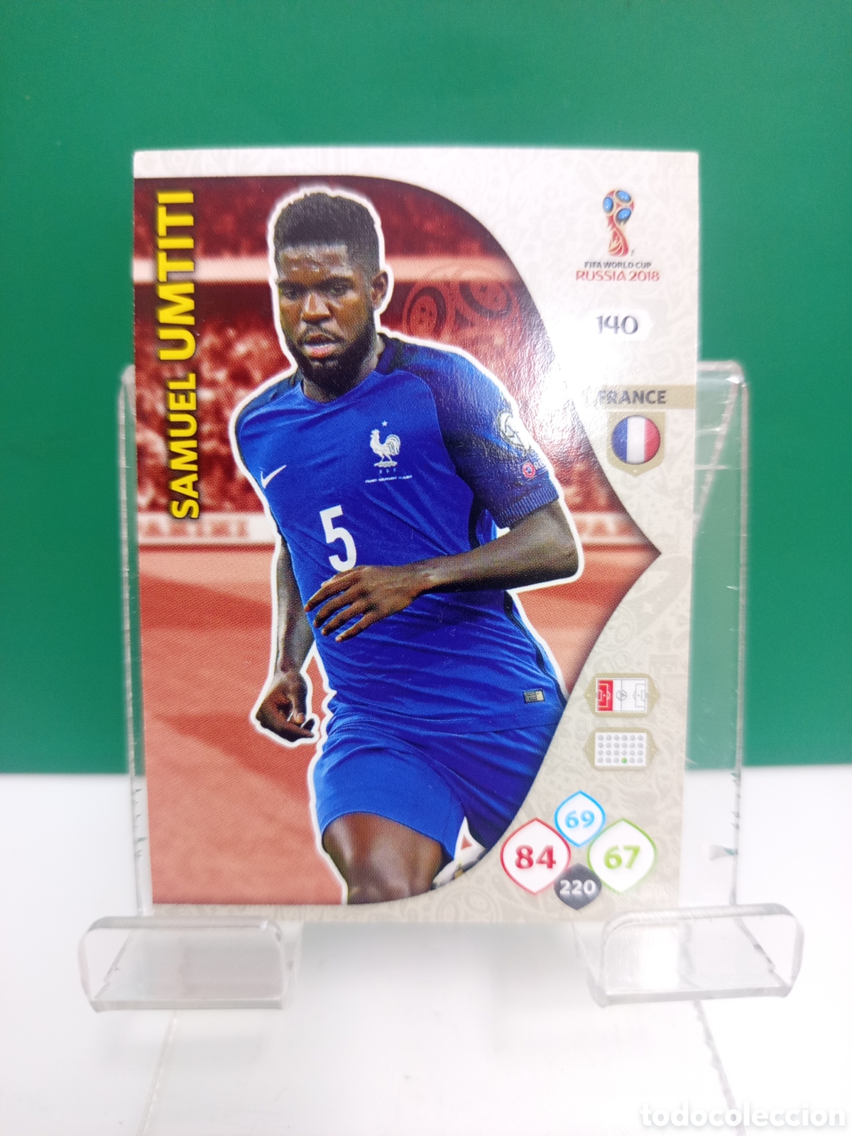 Fu&szlig;ball-Sticker: ❇️ CROMO ⚽ CARD UMTITI FRANCIA 140 MUNDIAL FIFA WORLD CUP RUSIA 2018 ADRENALYN XL PANINI ❇️