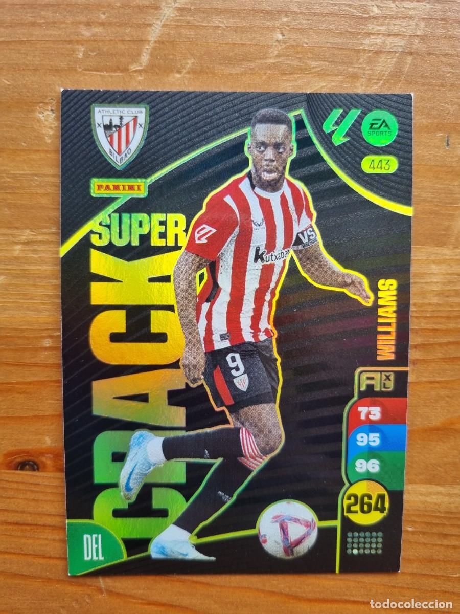 Cromos de f&uacute;tbol: 443 WILLIAMS (Athletic Club de Bilbao) SUPER CRACK. Liga 2024 2025 24 25 Adrenalyn XL (Panini)