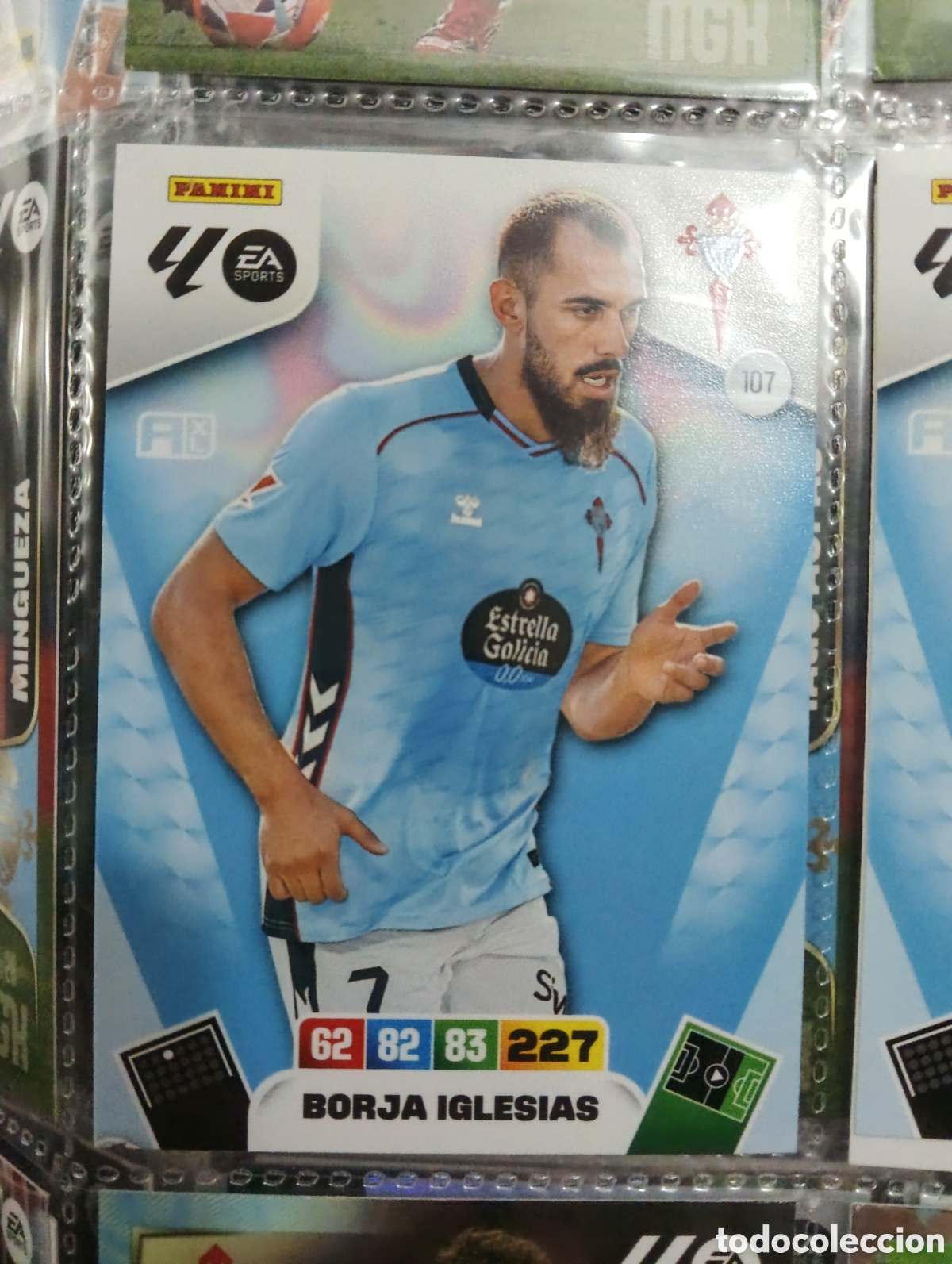 Cromos de f&uacute;tbol: 107 BORJA IGLESIAS CELTA ⚽ LIGA ADRENALYN XL 2025 2026 25 26 ⚽