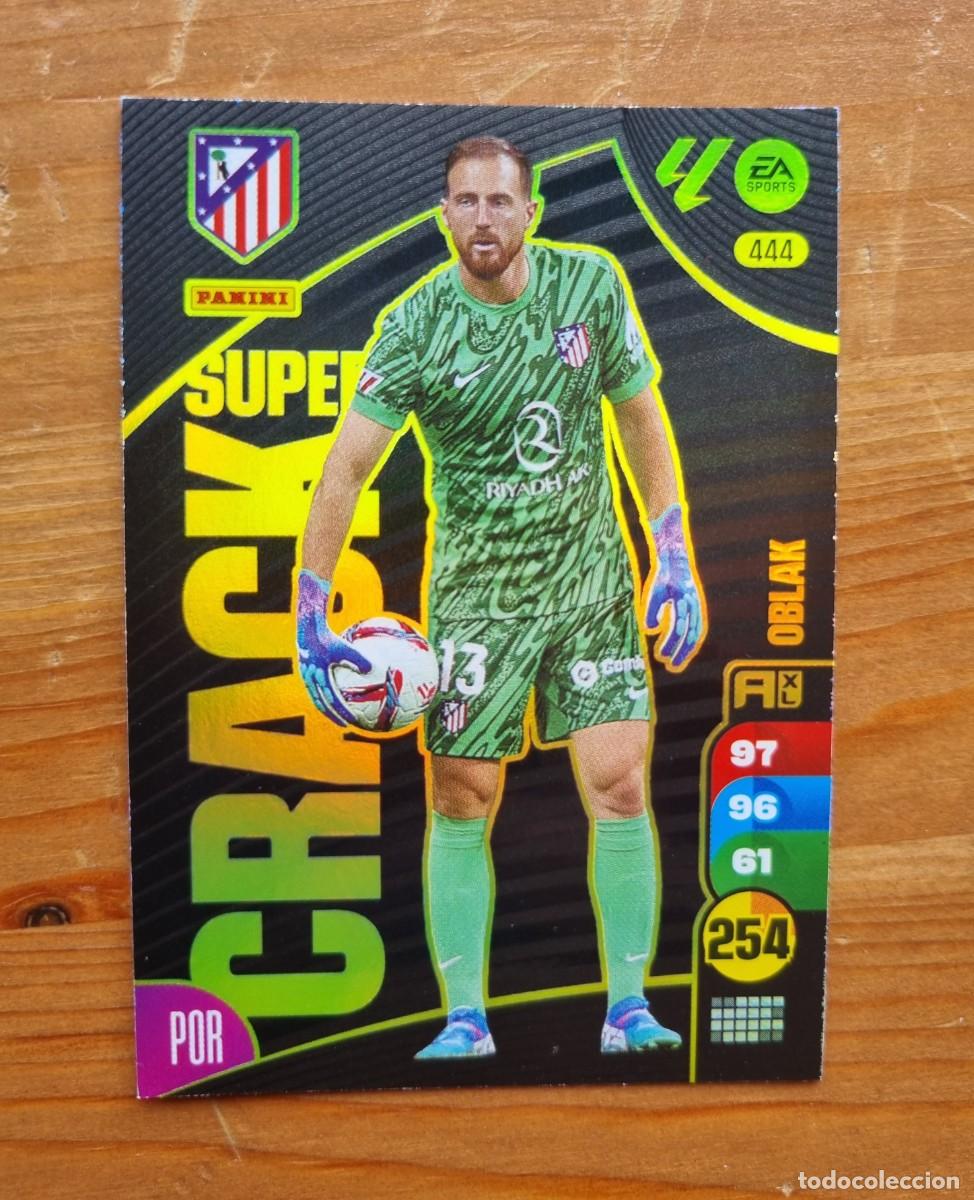 Cromos de f&uacute;tbol: 444 OBLAK (Atl&eacute;tico de Madrid) SUPER CRACK. Liga 2024 2025 24 25 Adrenalyn XL (Panini)