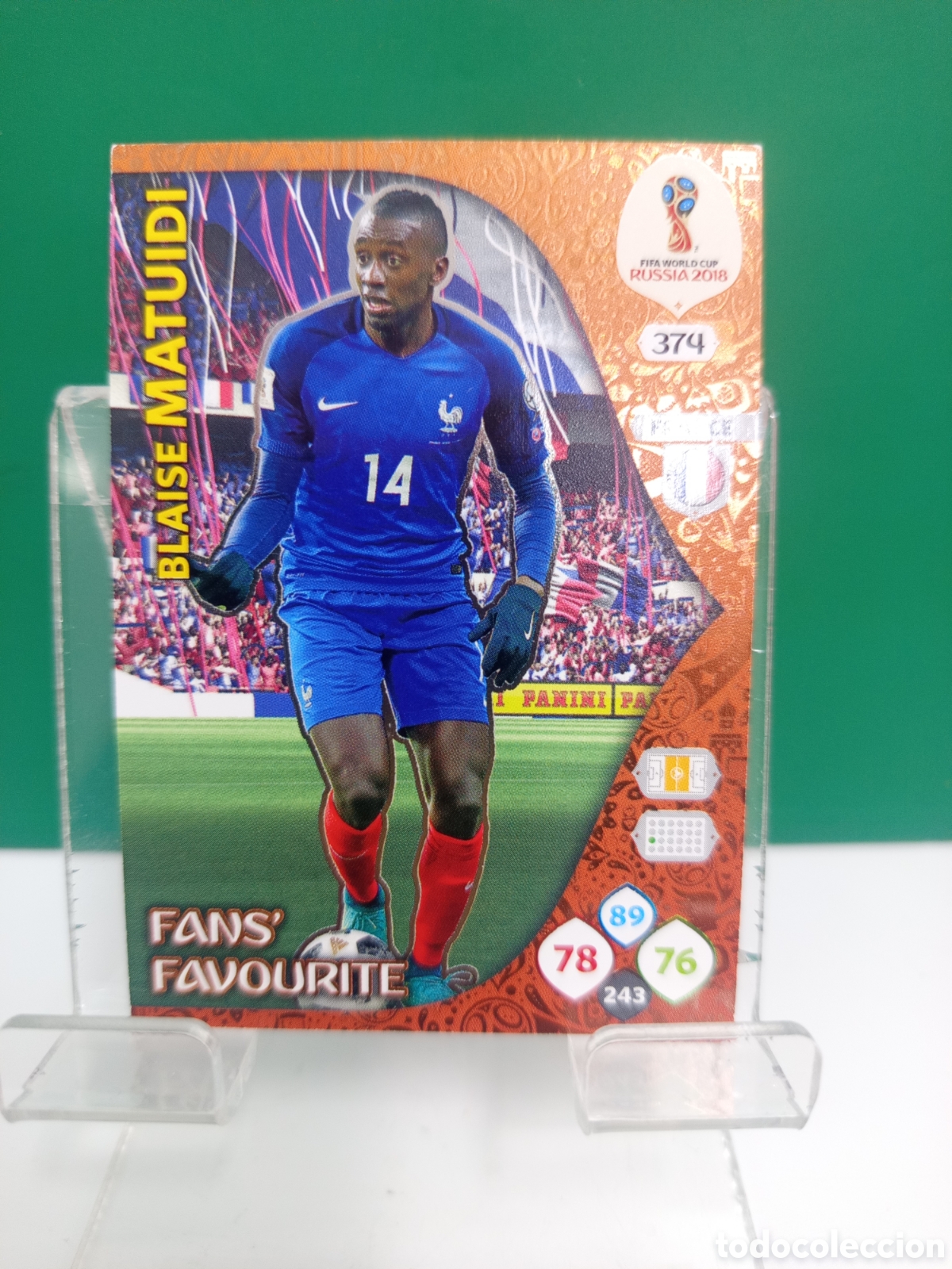 Cromos de Futebol: ❇️ CROMO ⚽ MATUIDI FRANCIA 374 FAN'S MUNDIAL FIFA WORLD CUP RUSIA 2018 ADRENALYN XL PANINI ❇️