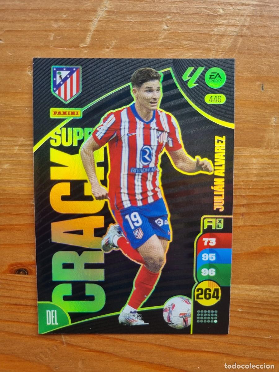 Cromos de f&uacute;tbol: 446 JULI&Aacute;N &Aacute;LVAREZ (Atl&eacute;tico de Madrid) SUPER CRACK. Liga 2024 2025 24 25 Adrenalyn XL (Panini)