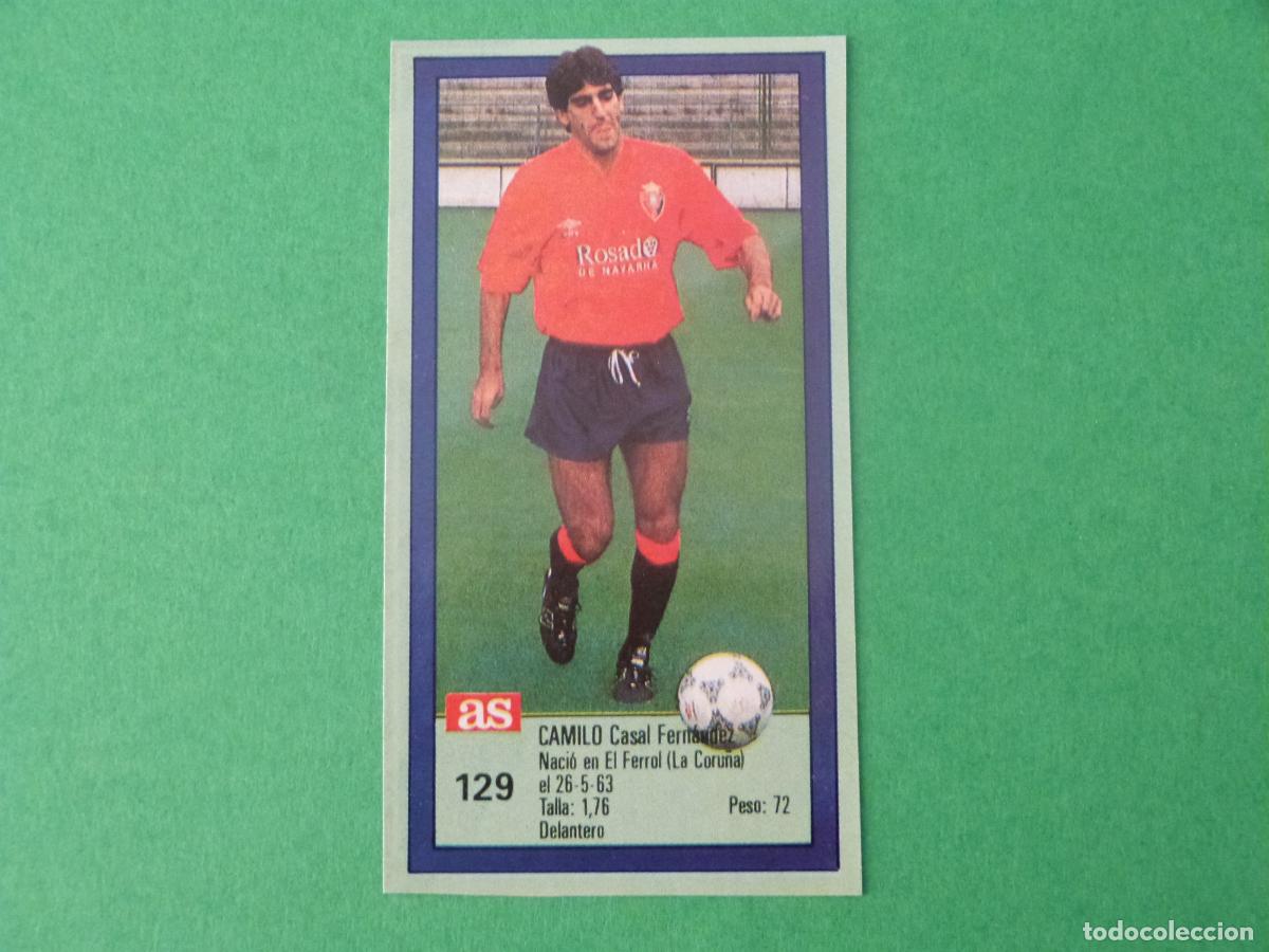 Cromos de f&uacute;tbol: CROMO FUTBOL CAMILO AT. OSASUNA RECORTADO N&ordm; 129 ASES DE LA LIGA 1989-1990/89-90 DIARIO AS