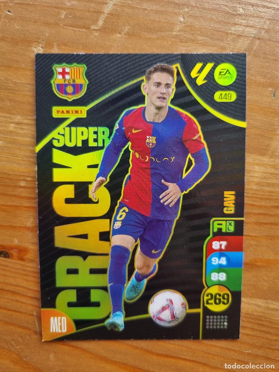Cromos de f&uacute;tbol: 449 GAVI (FC Barcelona) SUPER CRACK. Liga 2024 2025 24 25 Adrenalyn XL (Panini)