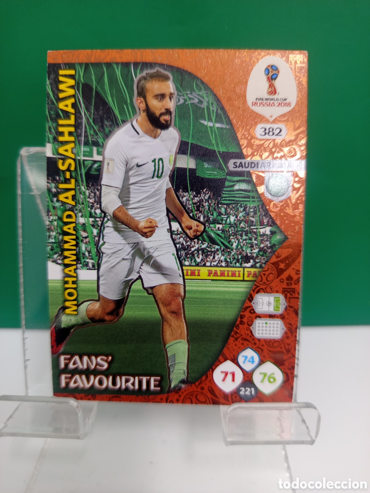 Cromos de f&uacute;tbol: ❇️ CROMO ⚽ AL-SAHLAWI ARABIA SAUDI FAN'S MUNDIAL FIFA WORLD CUP RUSIA 2018 ADRENALYN XL PANINI ❇️