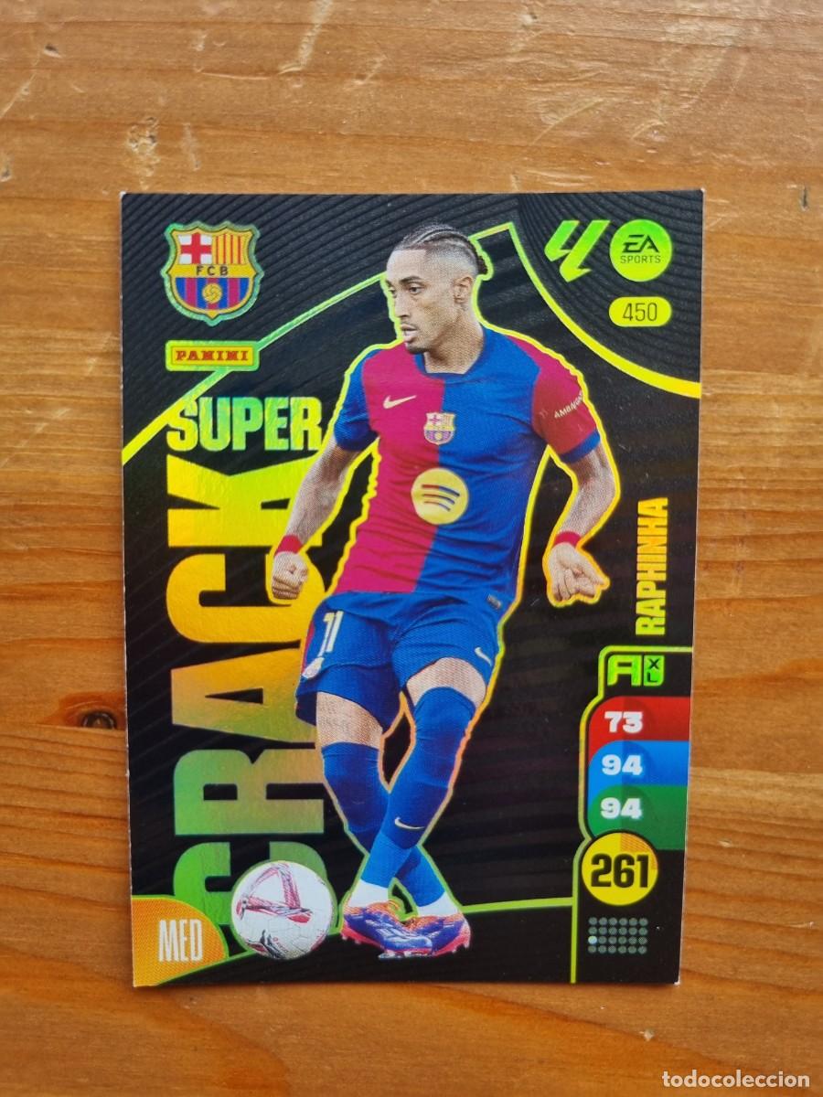 Cromos de f&uacute;tbol: 450 RAPHINHA (FC Barcelona) SUPER CRACK. Liga 2024 2025 24 25 Adrenalyn XL (Panini)