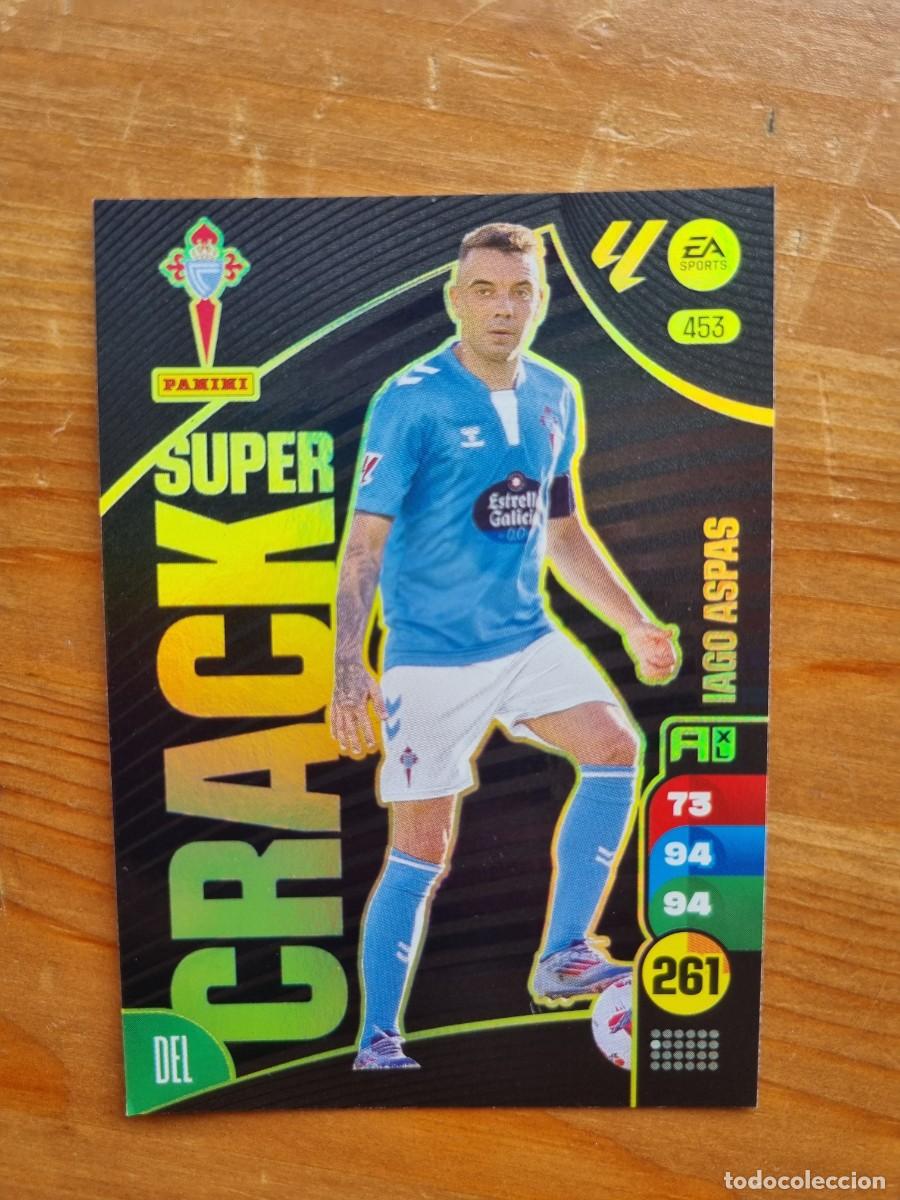 Cromos de f&uacute;tbol: 453 IAGO ASPAS (Celta de Vigo) SUPER CRACK. Liga 2024 2025 24 25 Adrenalyn XL (Panini)