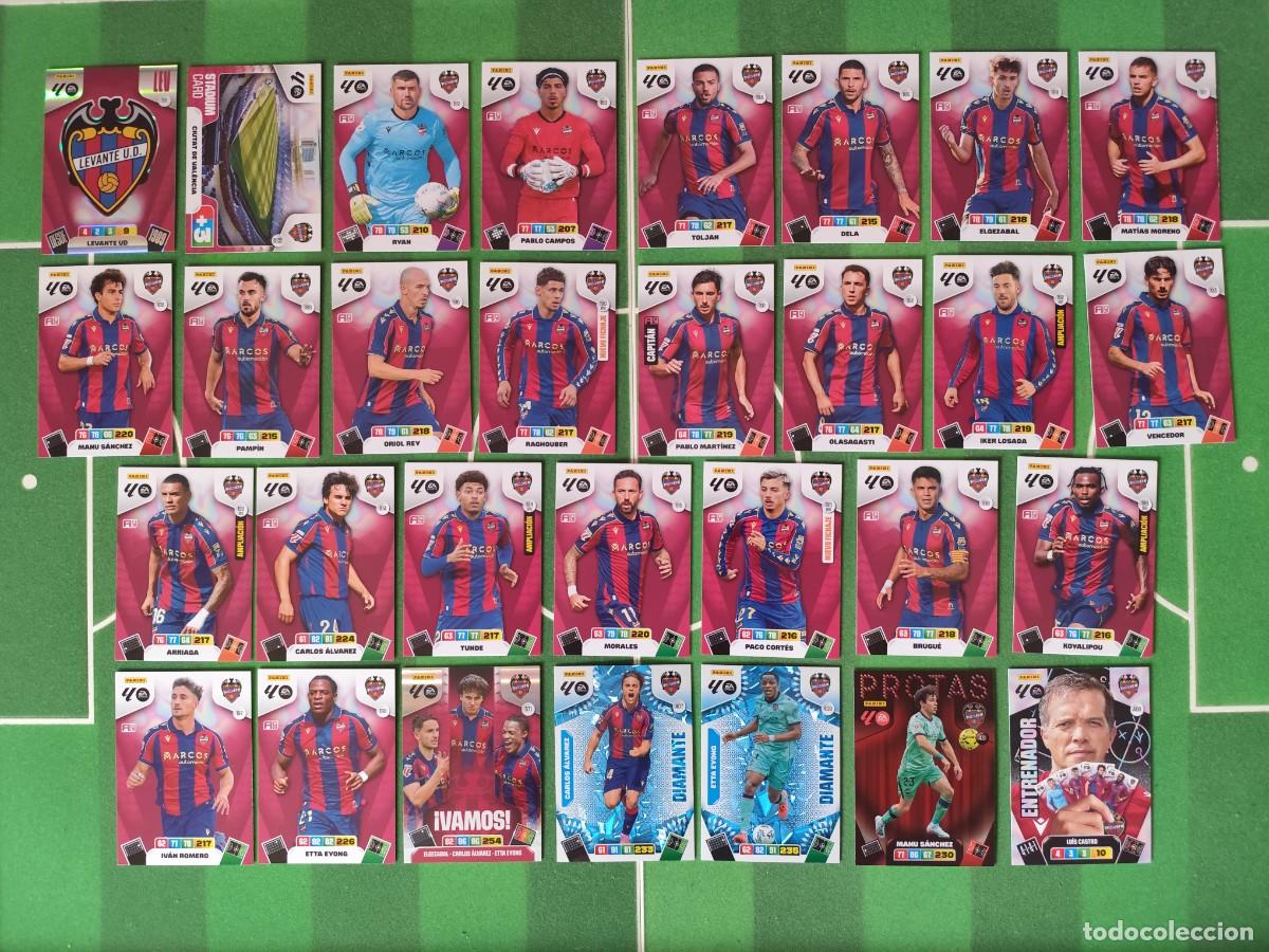 Cromos de f&uacute;tbol: Equipo Levante (Vamos, Protas, Diamante, Entrenador) Adrenalyn XL 2025/26 25/26
