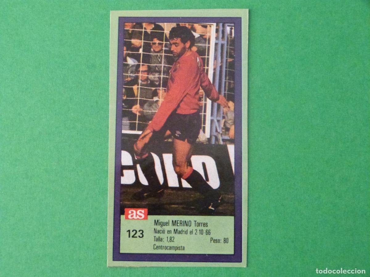Cromos de f&uacute;tbol: CROMO FUTBOL MERINO AT. OSASUNA RECORTADO N&ordm; 123 ASES DE LA LIGA 1989-1990/89-90 DIARIO AS