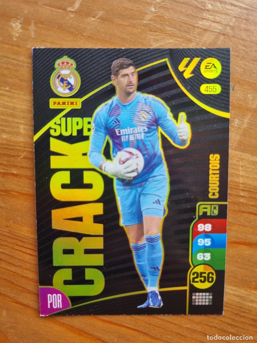 Cromos de f&uacute;tbol: 455 COURTOIS (Real Madrid CF) SUPER CRACK. Liga 2024 2025 24 25 Adrenalyn XL (Panini)