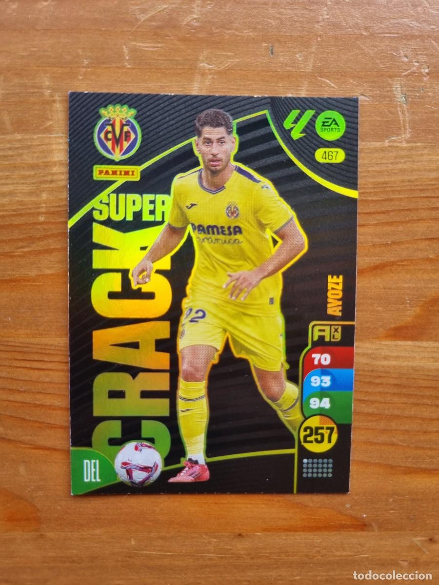 Fu&szlig;ball-Sticker: 467 AYOZE (Villarreal CF) SUPER CRACK. Liga 2024 2025 24 25 Adrenalyn XL (Panini)