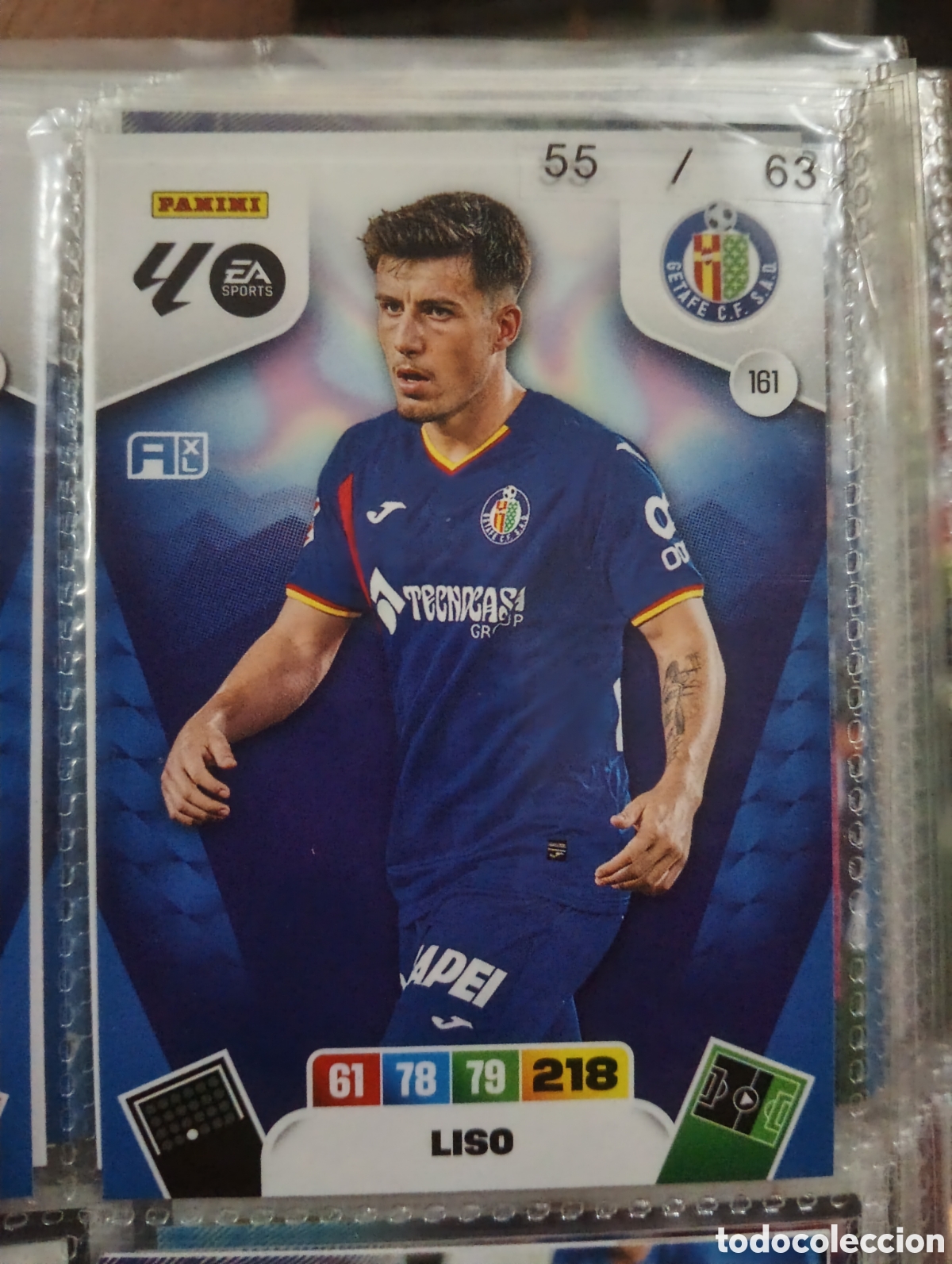 Fu&szlig;ball-Sticker: Adrenalyn 25/26 - Liso - N&ordm; 161 - Getafe C.F