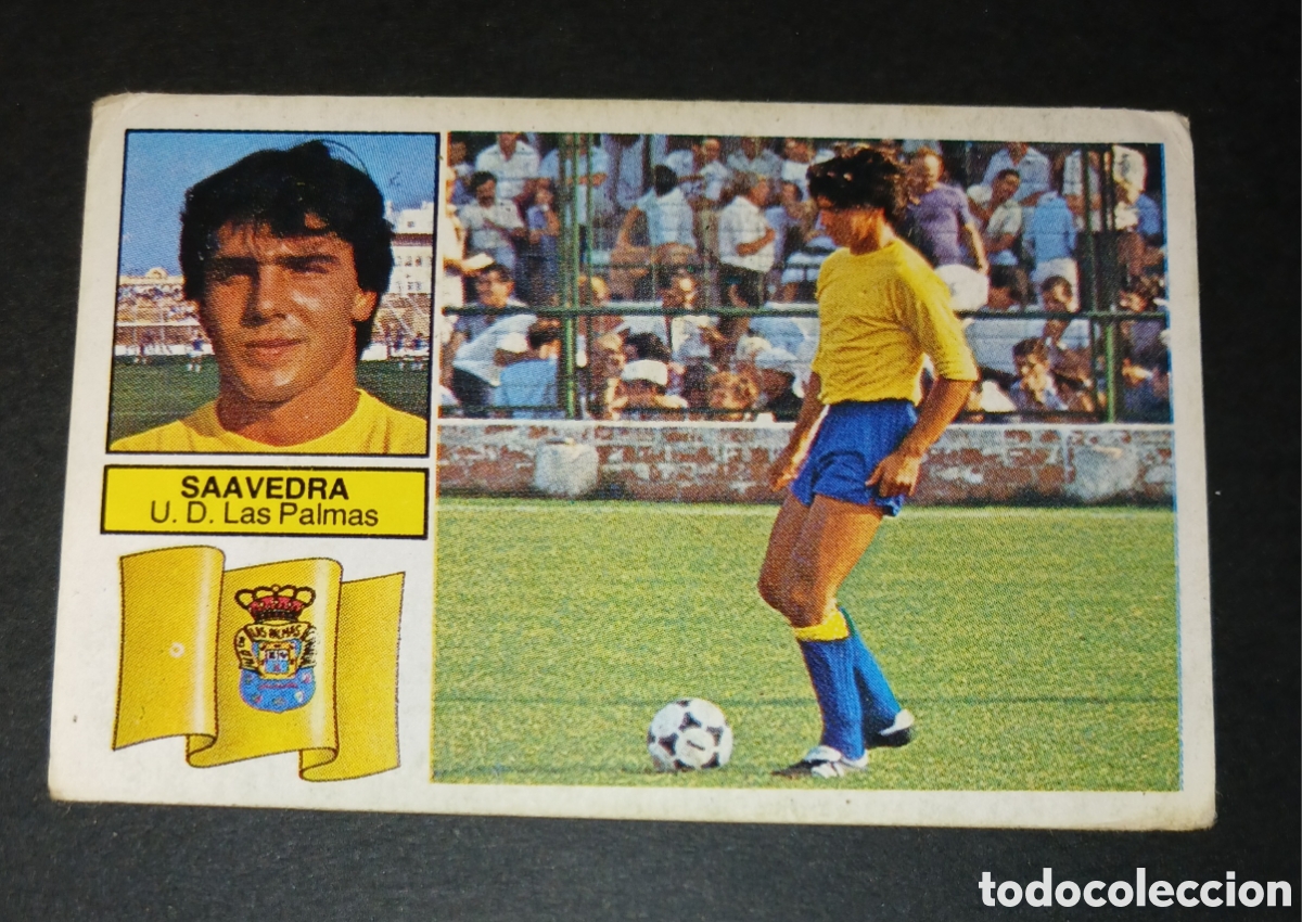 Fu&szlig;ball-Sticker: Cromo Saavedra UD Las Palmas Liga 82/83 1982 1983 Ediciones Este Sin Pegar