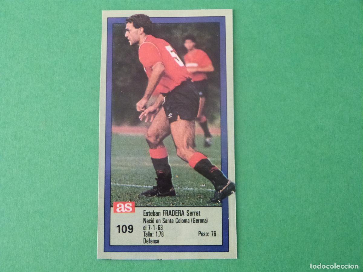 Cromos de f&uacute;tbol: CROMO FUTBOL FRADERA R.C.D.MALLORCA RECORTADO N&ordm; 109 ASES DE LA LIGA 1989-1990/89-90 DIARIO AS