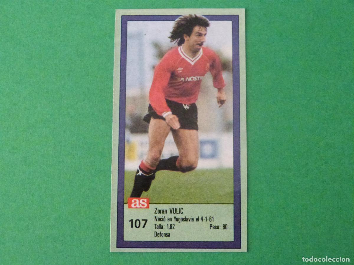 Cromos de f&uacute;tbol: CROMO FUTBOL VULIC R.C.D.MALLORCA RECORTADO N&ordm; 107 ASES DE LA LIGA 1989-1990/89-90 DIARIO AS