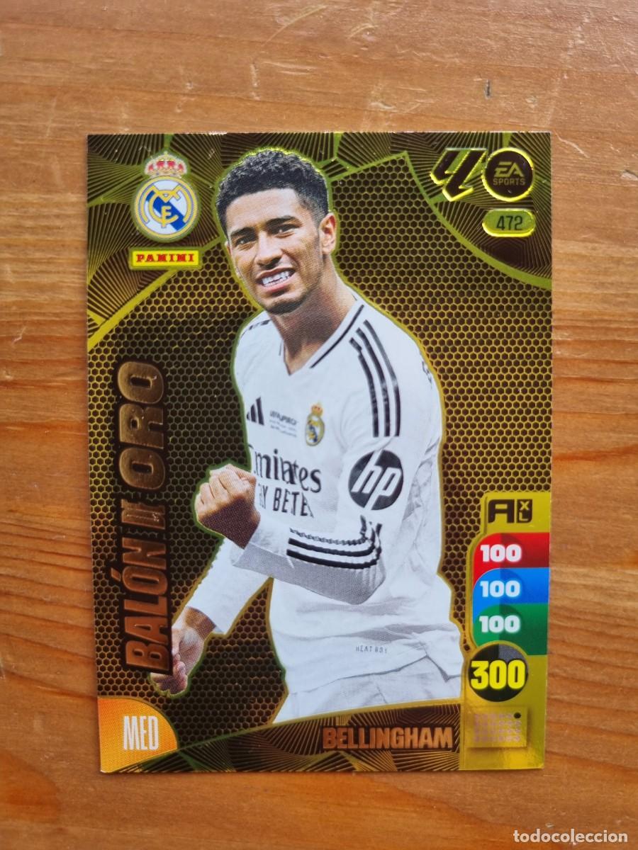 Cromos de f&uacute;tbol: 472 BELLINGHAM (Real Madrid CF) BAL&Oacute;N DE ORO. Liga 2024 2025 24 25 Adrenalyn XL (Panini)